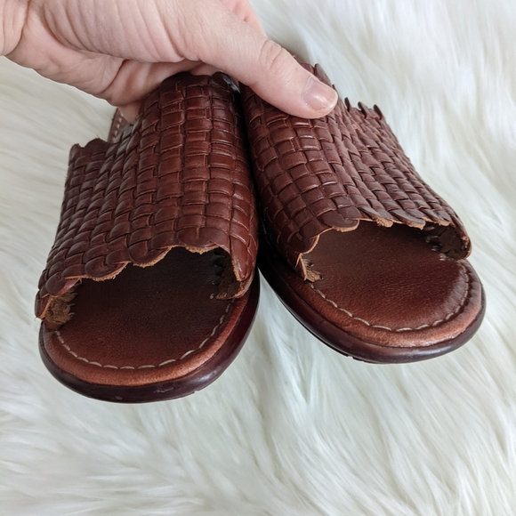 Vintage Artesanias Hermanos Gomez Woven Leather Sandals | 7.5 - Picture 3 of 9